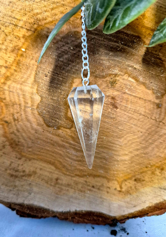 Pendule en cristal de roche