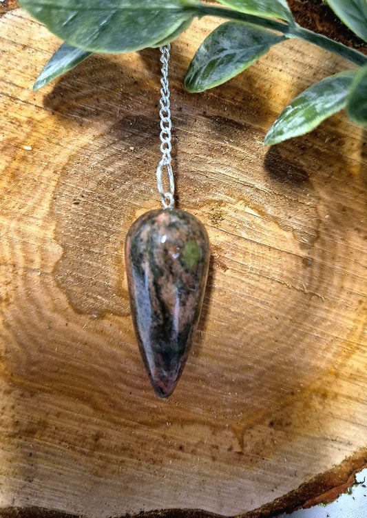Pendule en unakite